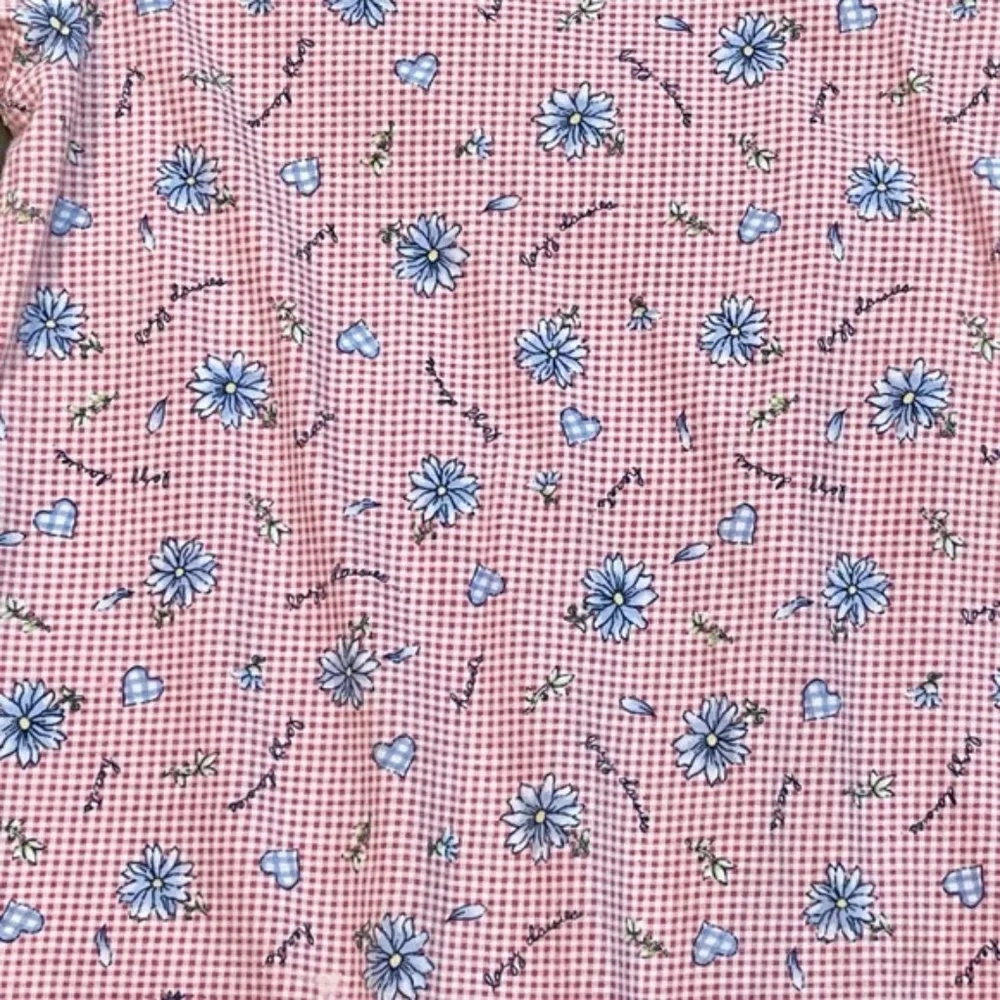 Vintage Little Lindsey Counting Sheep  and Gingham Lazy Daisies Onesies Size 24